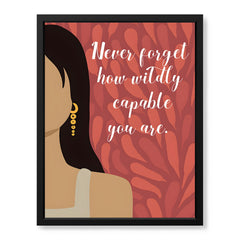 Never Forget How Wildly Capable Your Are | Abstract Motivation Artwork #00117