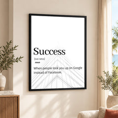 Success Motivational Quote Over White Background | Abstract Motivational Artwork #00140