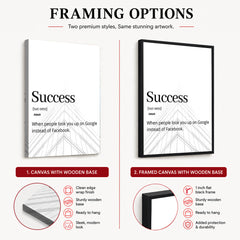 Success Motivational Quote Over White Background | Abstract Motivational Artwork #00140