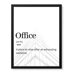 Office Motivational Quote Over White Background | Abstract Motivational Artwork #00141