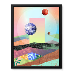 Beautiful Space Art Design With Colorful Abstract Background | Abstract Space Artwork #00165