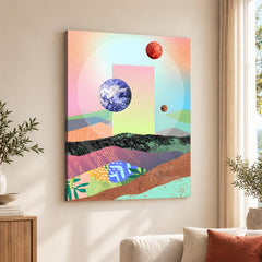 Beautiful Space Art Design With Colorful Abstract Background | Abstract Space Artwork #00165