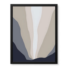 Blue & Grey Abstract Design Over Colorful Background | Abstract Office Artwork #00185