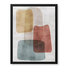 Colorful Abstract Design Over White Background  | Abstract Office Artwork #00216