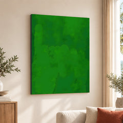 Beautiful Green Color Shades Oil Paint Art  | Abstract Office Artwork #00231