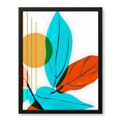 Colorful Abstract Floral Art Over White Background | Abstract Floral Artwork #00243