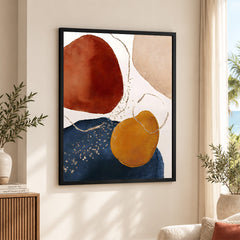 Colorful Abstract Design Over White Background | Abstract Office Artwork #00282