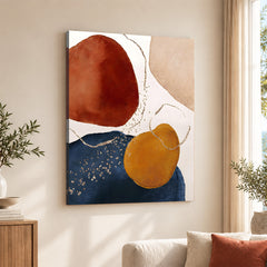 Colorful Abstract Design Over White Background | Abstract Office Artwork #00282