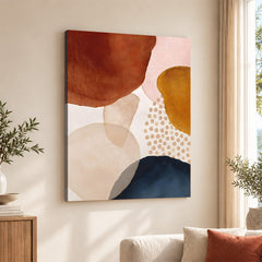 Colorful Abstract Design Over White Background | Abstract Office Artwork #00283