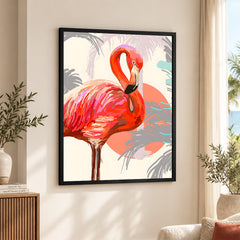 Beautiful Bird With Colorful Paint Stroke | Abstract Nature Artwork #00298