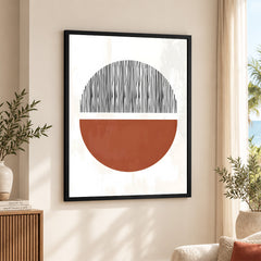 Black & Brown Abstract Art Deign | Abstract Office Artwork #00344