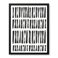 Black & White Abtract Art Over White Background | Abstract Office Artwork #00365