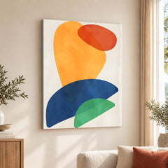 Colorful Abtract Art Over White Background | Abstract Office Artwork #00370