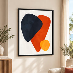 Colorful Abtract Art Over White Background | Abstract Office Artwork #00371