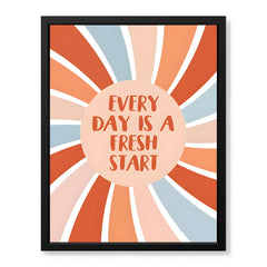 Every Day Is A Fresh Start | Motivational Colorful Office Artwork #0040