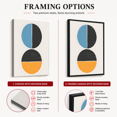Black & Gold Abstract Art Over White Background | Abstract Office Artwork #00401