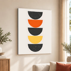Black & Gold Abstract Art Over White Background | Abstract Office Artwork #00402