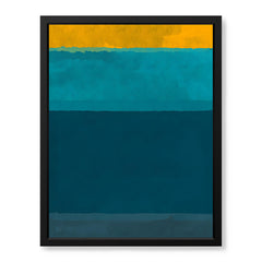 Blue Green & Gold Color Shades Abstract Design | Abstract Office Artwork #00413