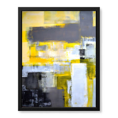 Black & Gold Color Shades Abstract Design | Abstract Office Artwork #00414