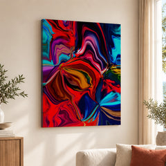 Beautiful Abstract Art With Colorful Paint Art | Abstract Office Artwork #00416