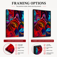 Beautiful Abstract Art With Colorful Paint Art | Abstract Office Artwork #00416