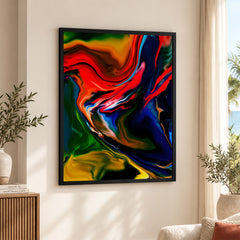Beautiful Abstract Art With Colorful Paint Art | Abstract Office Artwork #00418