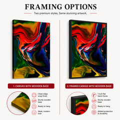 Beautiful Abstract Art With Colorful Paint Art | Abstract Office Artwork #00418