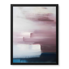 Pink & Blue Abstract Brush Art Over White Background | Abstract Office Artwork #00420