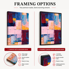 Colorful Abstract Brush Art Over White Background | Abstract Office Artwork #00421