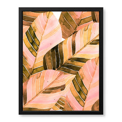 Beautiful Abstract Leaves Art Over White Background | Abstract Floral Artwork #00433