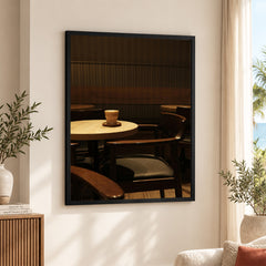 Beautiful View Of A Coffee Shop | Abstract Nature Artwork #00459