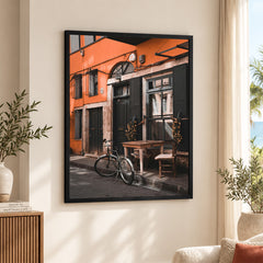 Beautiful View Of A Street With Cycle | Abstract Nature Artwork #00460