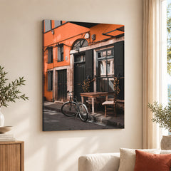 Beautiful View Of A Street With Cycle | Abstract Nature Artwork #00460