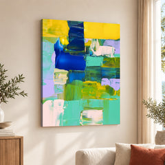 Colorful Abstract Art Paint Strokes Over Beautiful Background | Abstract Office Artwork #00466
