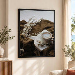 Beautiful Cup Of Tree With Flowers On A Table | Abstract Fashion Artwork #00479