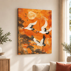 Beautiful View Of Sunrise From The Top Of The Trees | Abstract Nature Artwork #00484