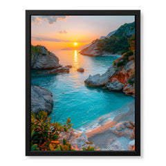 Beautiful View Of Sunrise From A Beautiful Lake | Abstract Nature Artwork #00489