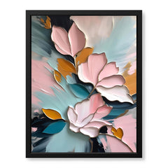 Colorful Abstract Floral Design Over White Background | Abstract Floral Artwork #00493