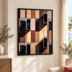 Colorful Abstract Design With Box Shapes | Abstract Fashion Artwork #00495