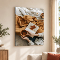 Beautiful Brown Leaf In The Book | Abstract Fashion Artwork #00496