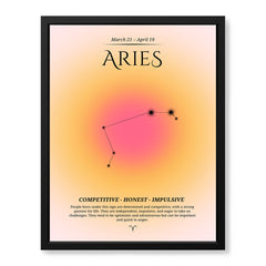 Aries Abstract Stars Sign Art | Abstract Nature Artwork #00503