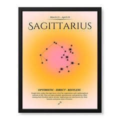 Sagittarius Abstract Stars Sign Art | Abstract Nature Artwork #00506