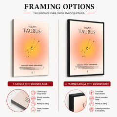 Taurus Abstract Stars Sign Art | Abstract Nature Artwork #00507