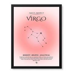 Virgo Abstract Stars Sign Art | Abstract Nature Artwork #00508