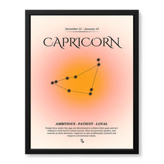 Capricorn Abstract Stars Sign Art | Abstract Nature Artwork #00509