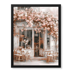 Paris Beautiful Street Cafe | Abstract Cafe Artwork #00524