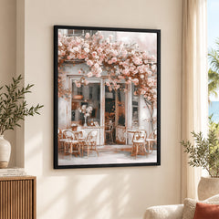 Paris Beautiful Street Cafe | Abstract Cafe Artwork #00524