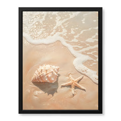 Beautiful Seashells On The Beach | Abstract Nature  Artwork #00543
