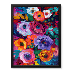 Abstract Colorful Flowers Art | Abstract Floral Artwork #00548