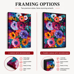 Abstract Colorful Flowers Art | Abstract Floral Artwork #00548